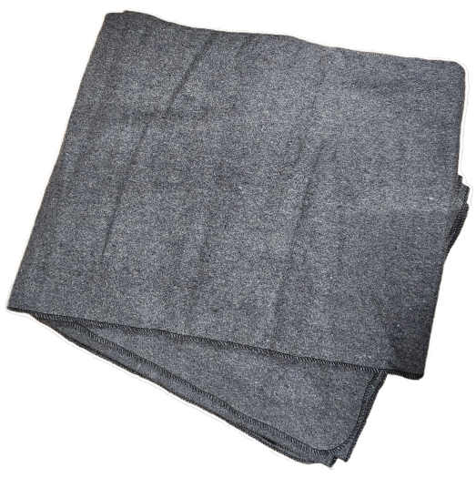 VINTAGE GRAY WOOL BLANKET